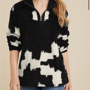 Teddy Sherpa Ikat Sweatshirt
